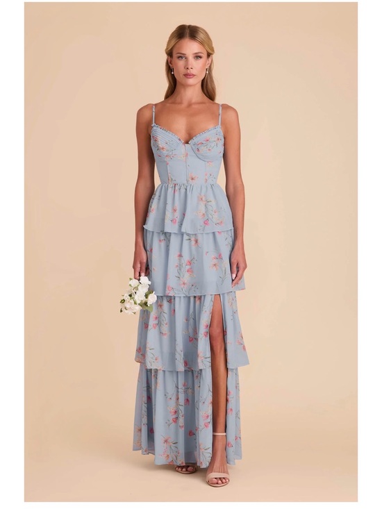 Birdie Grey Dresses & Skirts - Lola Dress Chiffon Periwinkle Blue Le Fleur